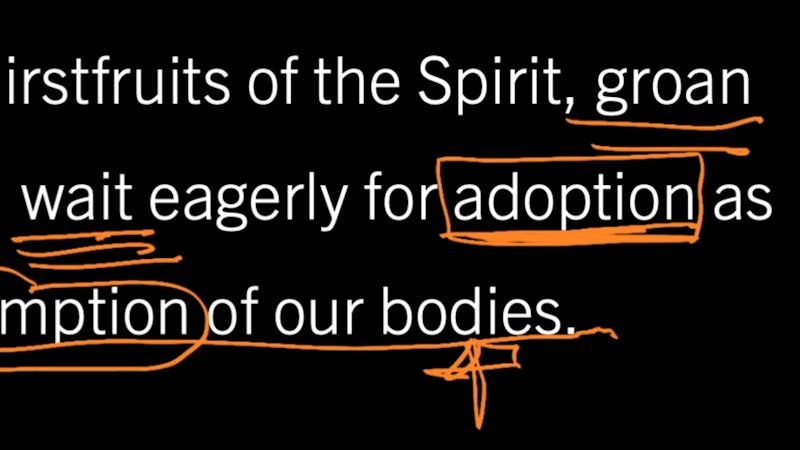 Christ Redeems Sinners for Adoption: Galatians 4:1–7, Part 4