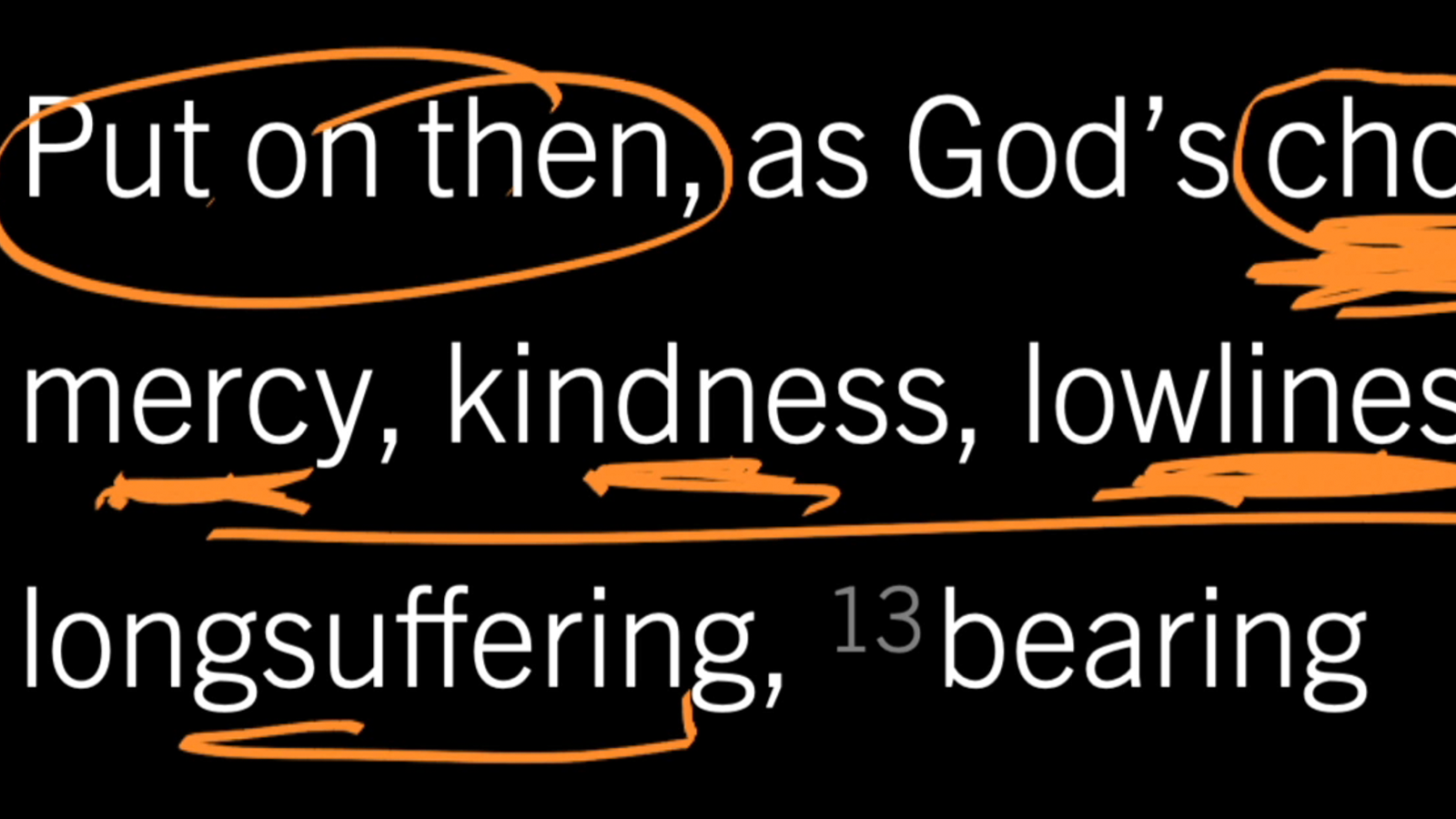 Christian, You Are Chosen, Holy, Loved: Colossians 3:12–14, Part 1