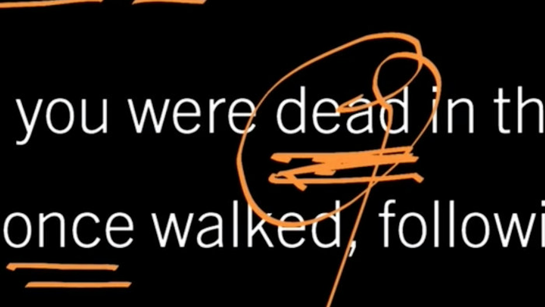 You Were Dead You Know
