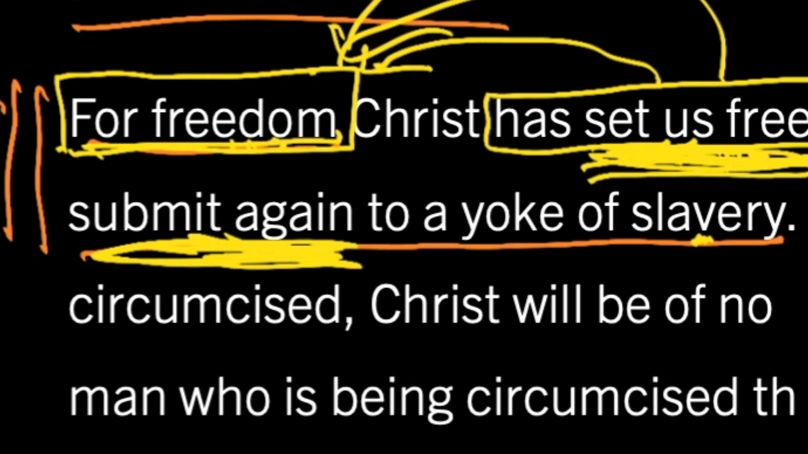 Don’t Turn Back to Slavery: Galatians 5:1–6, Part 1