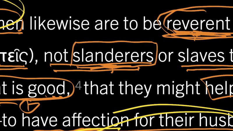 How Older Women Help Younger Women Live for the Word of God: Titus 2:3–5 How Older Women Help Younger Women Live for the Word of God: Titus 2:3–5