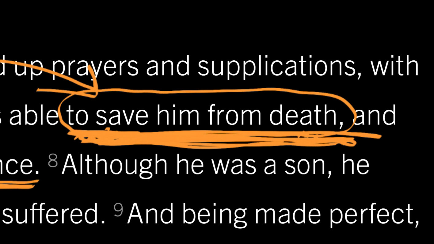 Hebrews 5:7–10: Jesus’s Prayer in His Darkest Hour