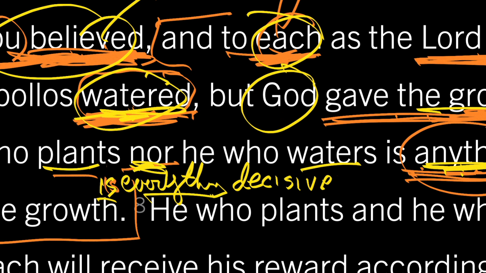 1 Corinthians 3:5–9, Part 1: God, Not the Seed Sower, Gives Life