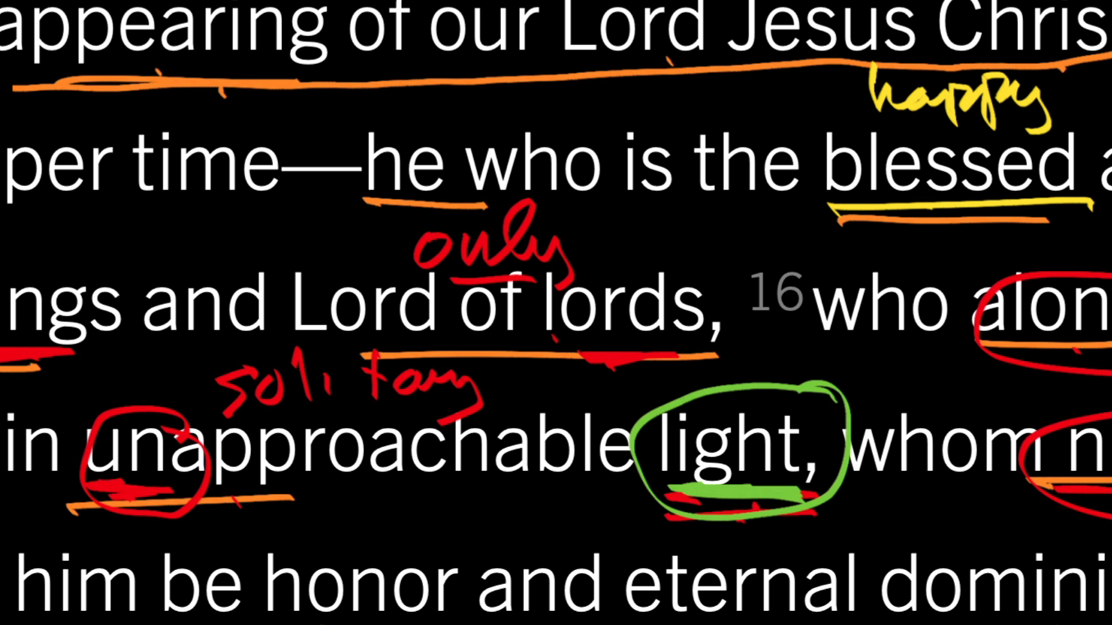 Serving and Adoring a God Without Rivals: 1 Timothy 6:13–16, Part 2