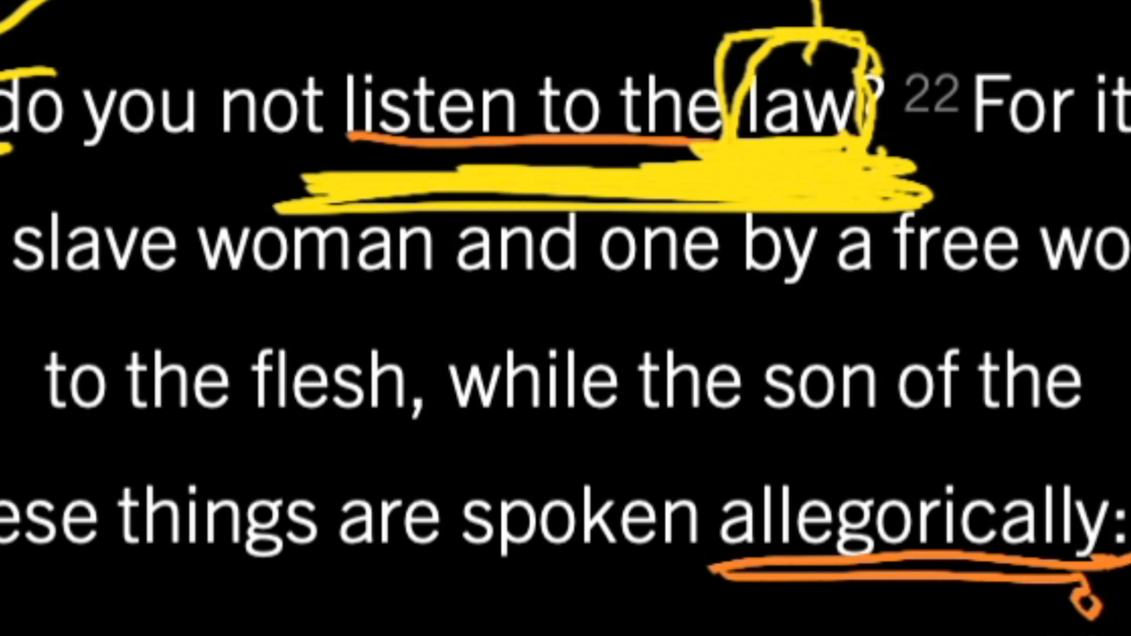 The Purpose of Allegory: Galatians 4:21–31, Part 1
