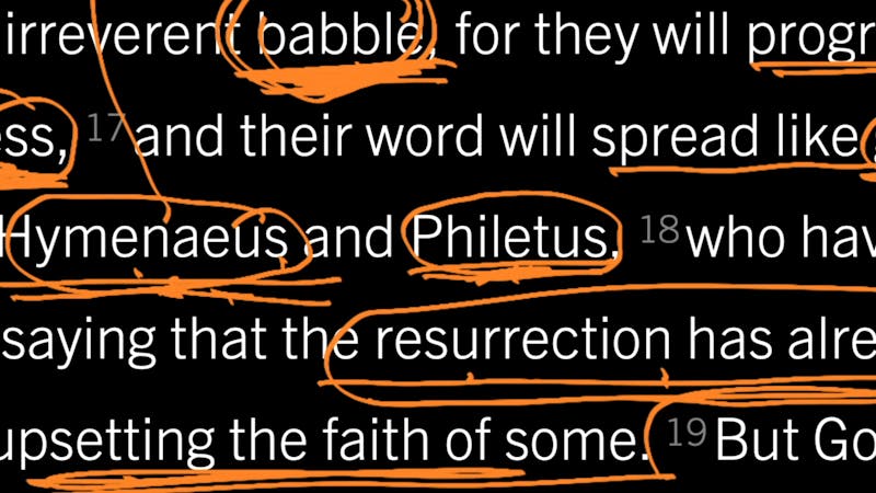 Why False Teaching Is Like Gangrene: 2 Timothy 2:16–19, Part 1