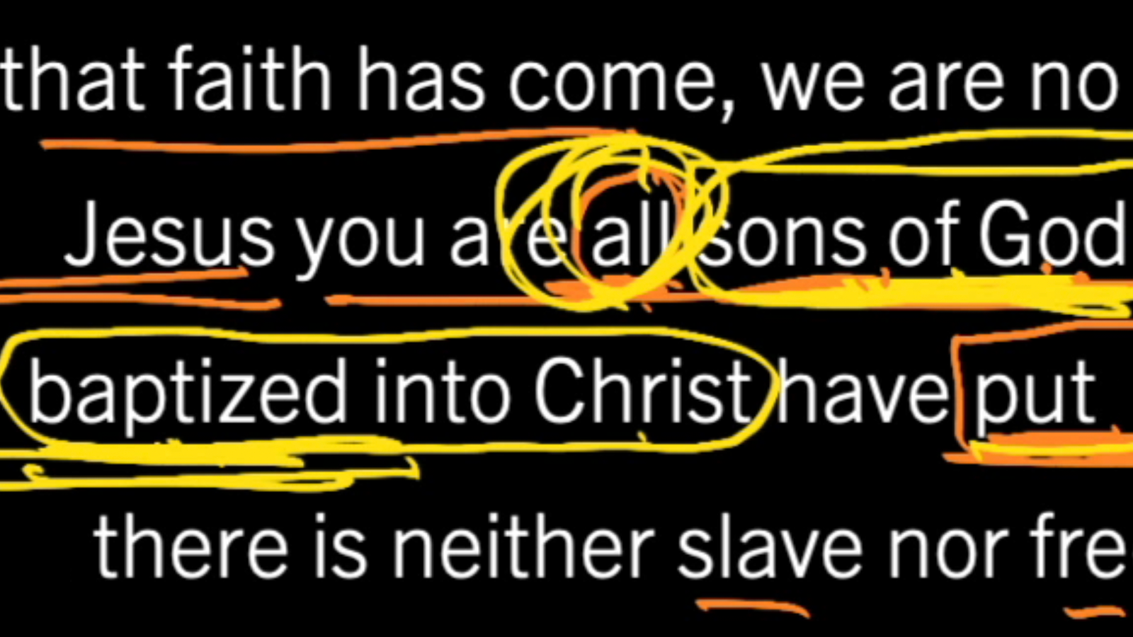 You Are All Sons of God Through Faith: Galatians 3:23–29, Part 3